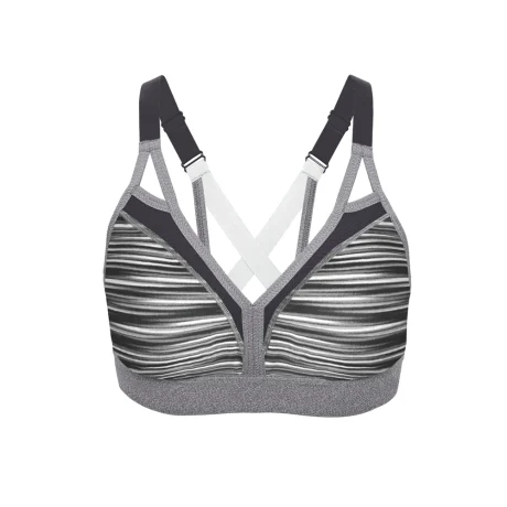 Seamless padded workout bra