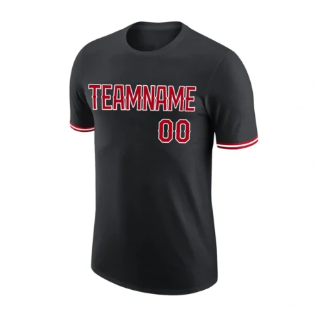 Plain white cotton T-shirt on a hanger