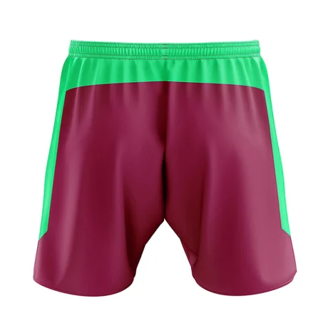 High-waisted cotton shorts