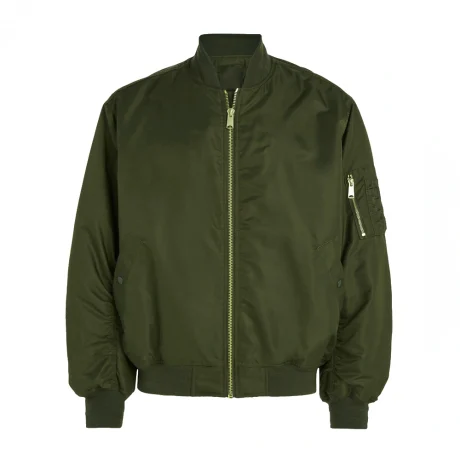 Warm insulated bomber jacket