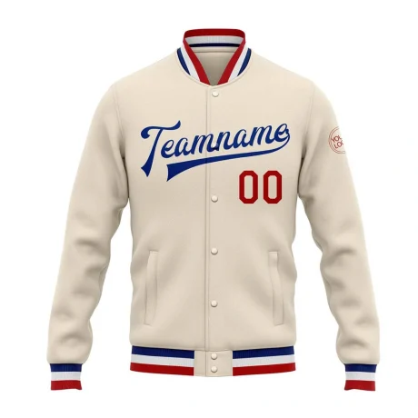 Custom embroidered varsity jacket