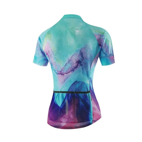 Back view of women's cycling jersey