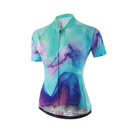 Colorful cycling jersey for women
