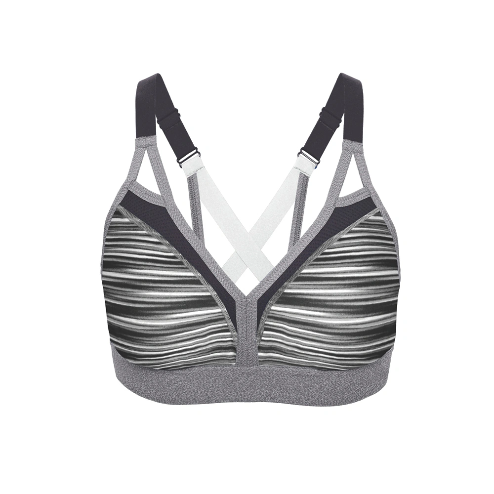 Seamless padded workout bra