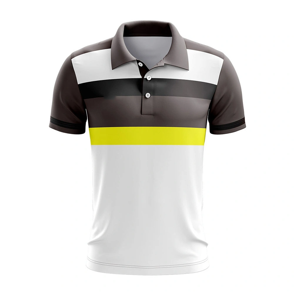 Black cotton polo shirt