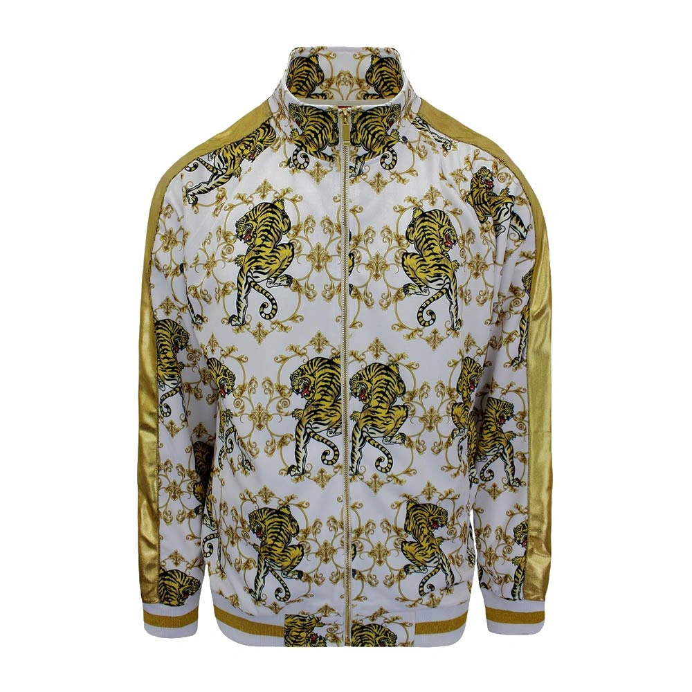 Full-zip tracksuit for casual and athletic use