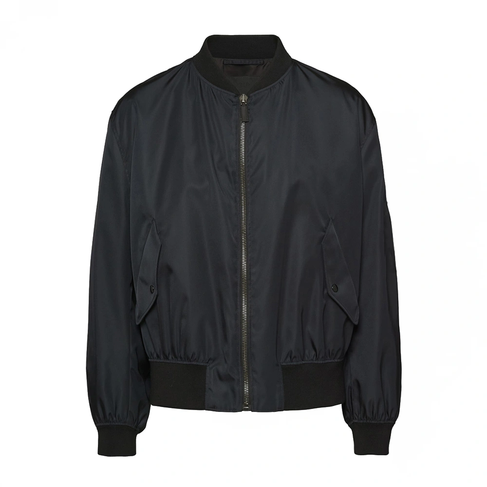 Men's black bomber jacket